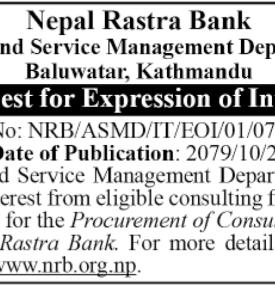Request for Expression of Interest 
