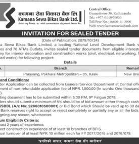 Invitation for Sealed Tender