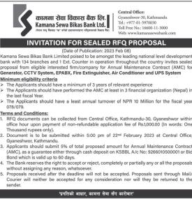 Invitation for Sealed Rfq  Proposal