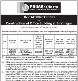 Invitation for Bids