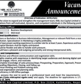 Vacancy Announcement