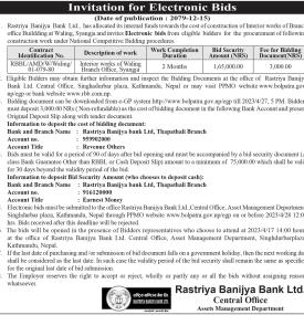 Invitation for Electronic Bids