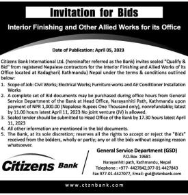 Invitation for Bids
