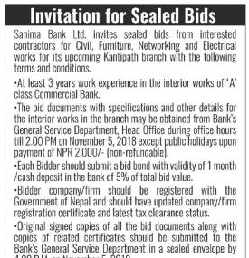Invitation for Sealed Bids