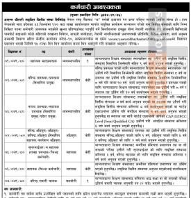 लघुवित्तमा कर्मचारी आवश्यकता - JOB VACANCY -