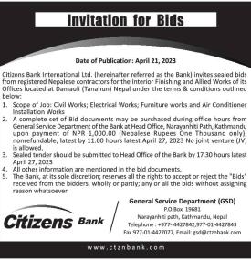 Invitation for Bids