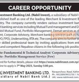 Career Opportunity