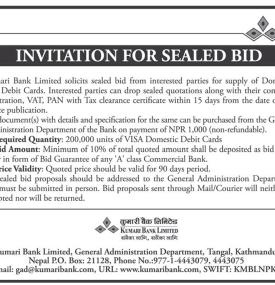 Invitation for Sealed Bids