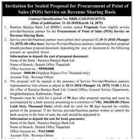 Invitation For Sealed Proposal- RBB