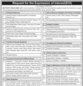 Request for the Expression of Interest (EOI)