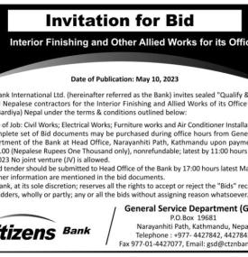 Invitation for Bids