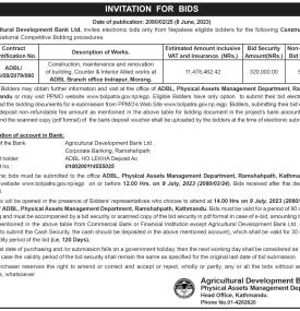 Invitation for Bids