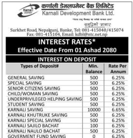 Interest Rate Notice