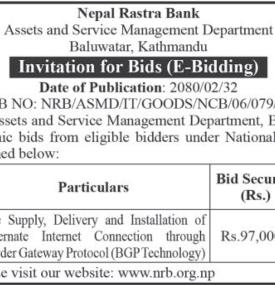 Invitation for Bids