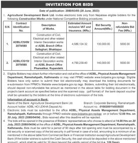 Invitation for Bids