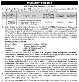 Invitation for Bids