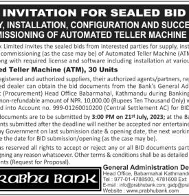 Invitation for Sealed Bids