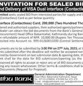 Invitation for Sealed Bids