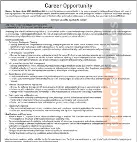 NMB Bank Seeks Chief Technology Officer (CTO) to Drive Technological Innovation and Sustainable Bank