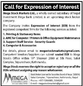 Call for Expression of  Interest