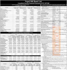 नेपाल एसबीआई बैंकको खुद नाफा २ अर्ब २४ करोड १६ लाख रुपैयाँ