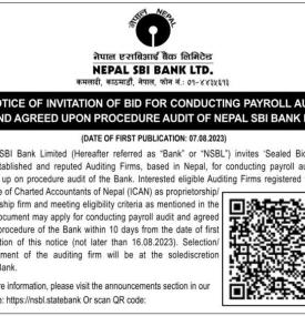 Notice of Invitation of Bids