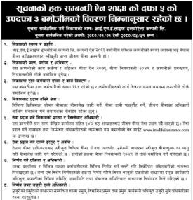 सूचनाको हक सम्बन्धी सूचना