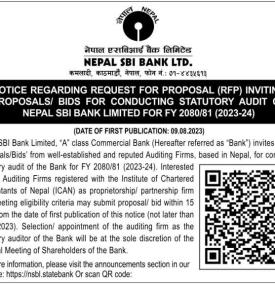 Notice Regarding Request for Proposal