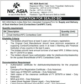 Invitation for Sealed Bids
