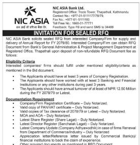 Invitation for Sealed Bids