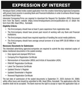 Expression of Interest
