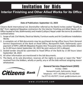 Invitation for Bids