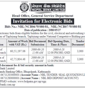 Invitation for Electronic Bids