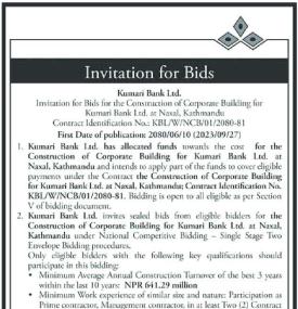 Invitation for Bids