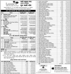 Laxmi Capital Market has published the “Shubha Laxmi Kosh” Net Asset Value till Bhadra, 2080