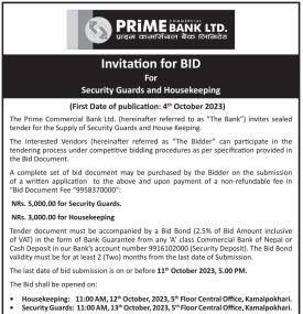Invitation for Bids
