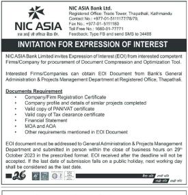 Invitation for Expression of Interest
