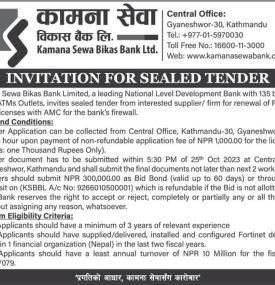 Invitation for Sealed Tender