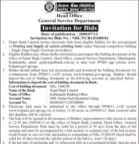 Invitation for Bids