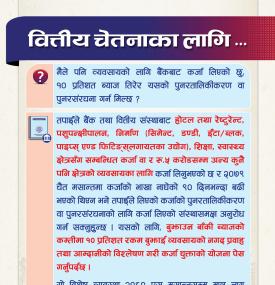 वित्तीय चेतनाका निम्ति नेपाल राष्ट्र बैंकद्वारा नयाँ सन्देश जारी -