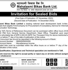Invitation for Sealed Bids