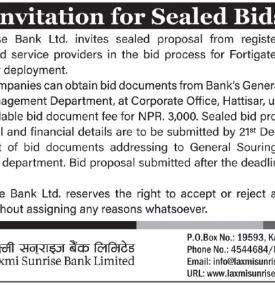 Invitation for Sealed Bids