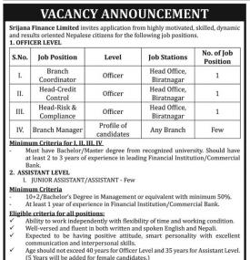 Vacancy Announcement