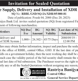 Invitation for Sealed Bids