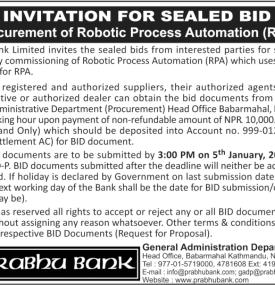 Invitation for Sealed Bids