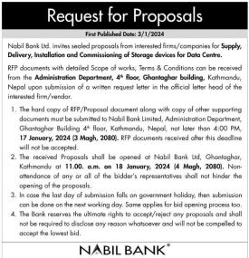 Request for Proposaols