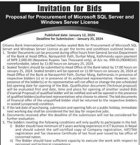 Invitation for Bids