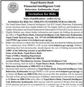 Invitation for Bids