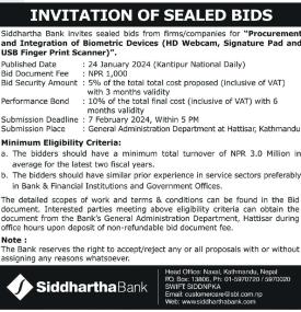 Invitation for Bids