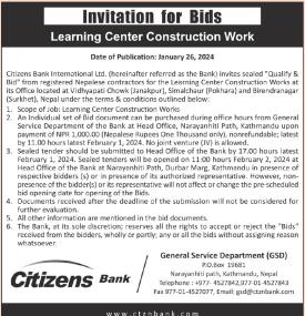 Invitation for Bids
